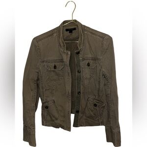 Express Green Bomber Jacket Size Medium P2P 19”